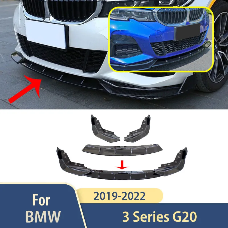 

Для BMW 3 серии G20 2019 2020 2021 2022 передний бампер, спойлер, аксессуары для автомобиля, внешний сплиттер, диффузор, крышка, комплекты кузова