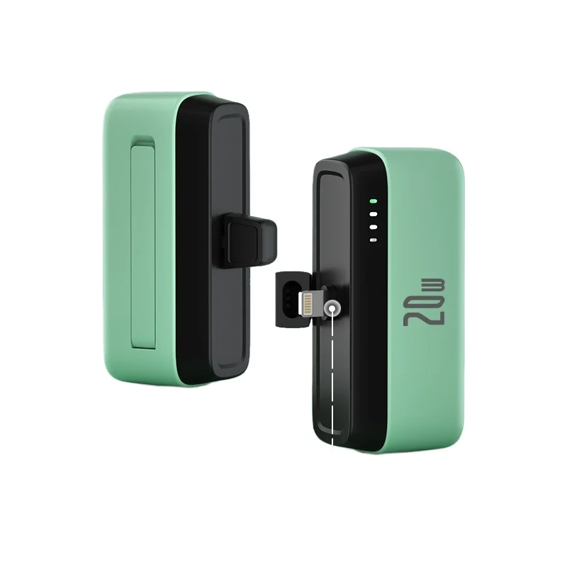 آيفون جديد 5000Mah بنك طاقة صغير محمول شاحن سريع بطارية خارجية