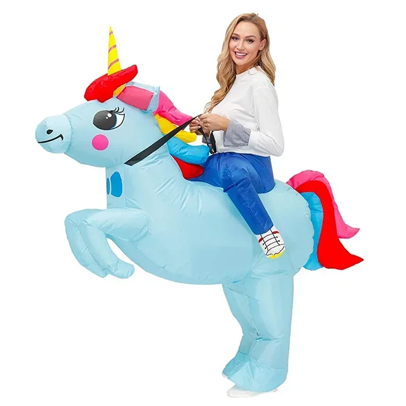 RT01 زي قابل للنفخ للبالغين، أزياء الهالوين القابلة للنفخ، زي يونيكورن للبالغين، أزياء الهالوين للبالغين للنساء، تكلفة تفجير Gf1