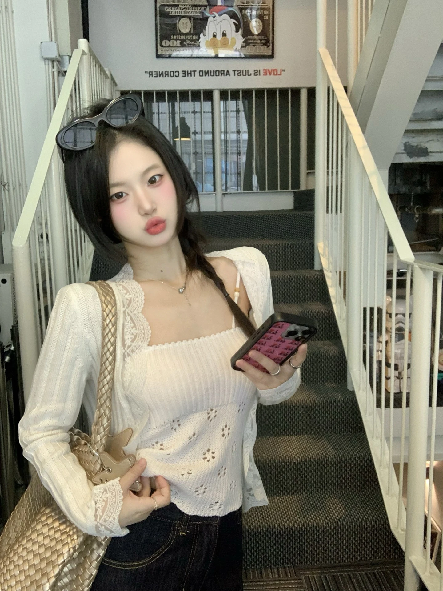 

Женский топ-майка Pure Desire с вырезами и бретельками, весенний, в корейском стиле, для девушек, красивый базовый топ, очень эффектный.