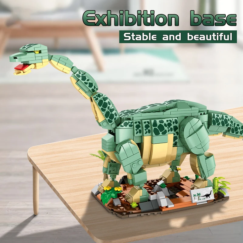 MOC Jurassic Series Spinosaurus Tyrannosaurus Rex Building Blocks Set Dinosaur Velociraptor Idea Toys For Children Birthday Gift