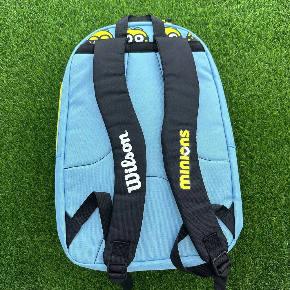 Wilson Minions Co Branded Styles Tennis Bag 3PK 6PK Racket Bag Multi Functional Large Capacity Teenage Backpack