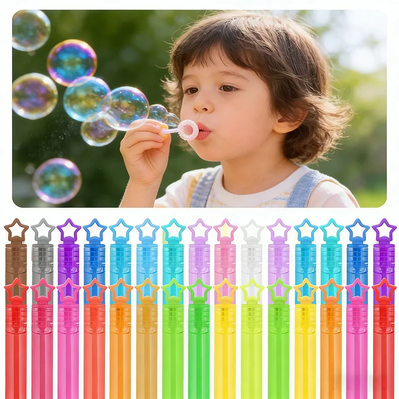 Mini baguettes à bulles néon colorées, 12 à 60 pièces, cadeaux de fête pour enfants, remplissage de sacs cadeaux, prix de classe, cadeaux de Noël