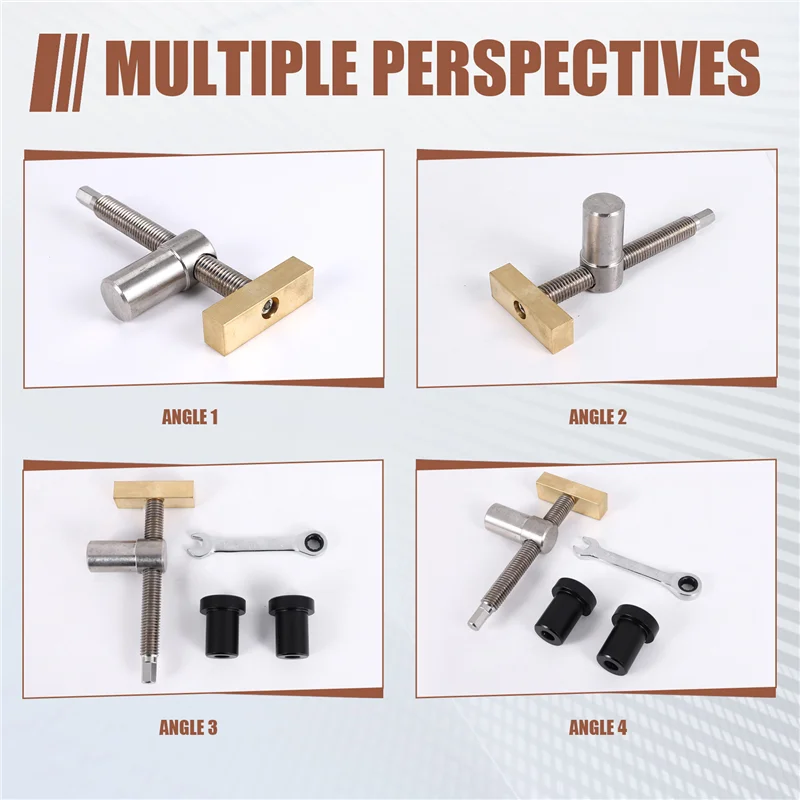 

F-T Woodworking Bench Dog Clamps With Bench Dog Stop Sets, Clip Clamp Fixture Vise Benches Joinery Carpenter Tools