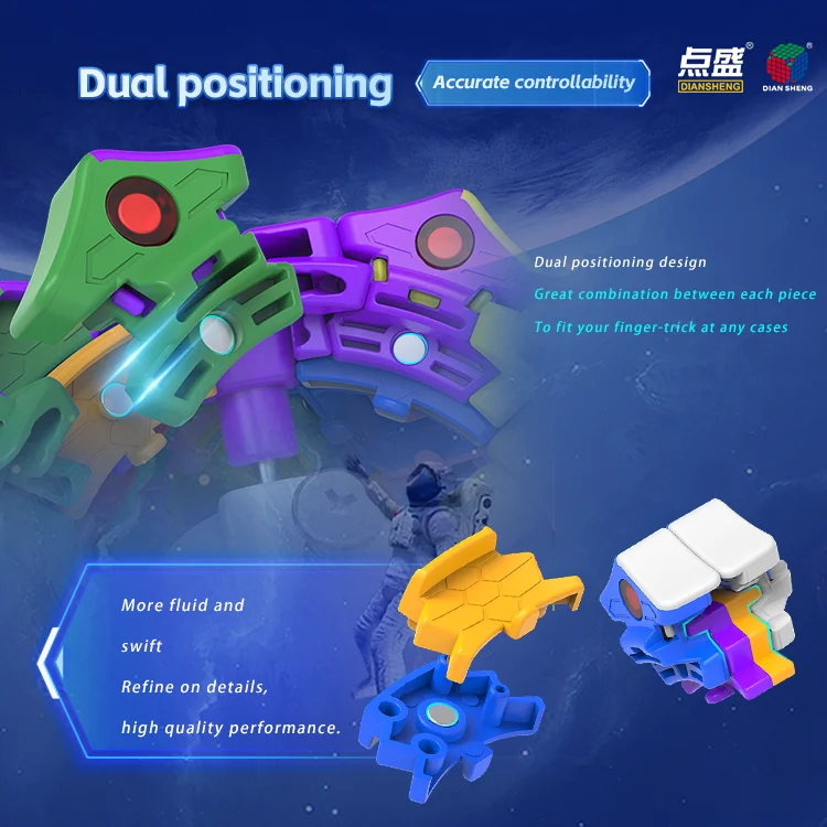 [Picube] DianSheng Galaxy Master Kilominx 4x4x4 Magnetic 4x4 Megaminx Magic Cube Stickerless Cubo Dodecahedron Speed Puzzle