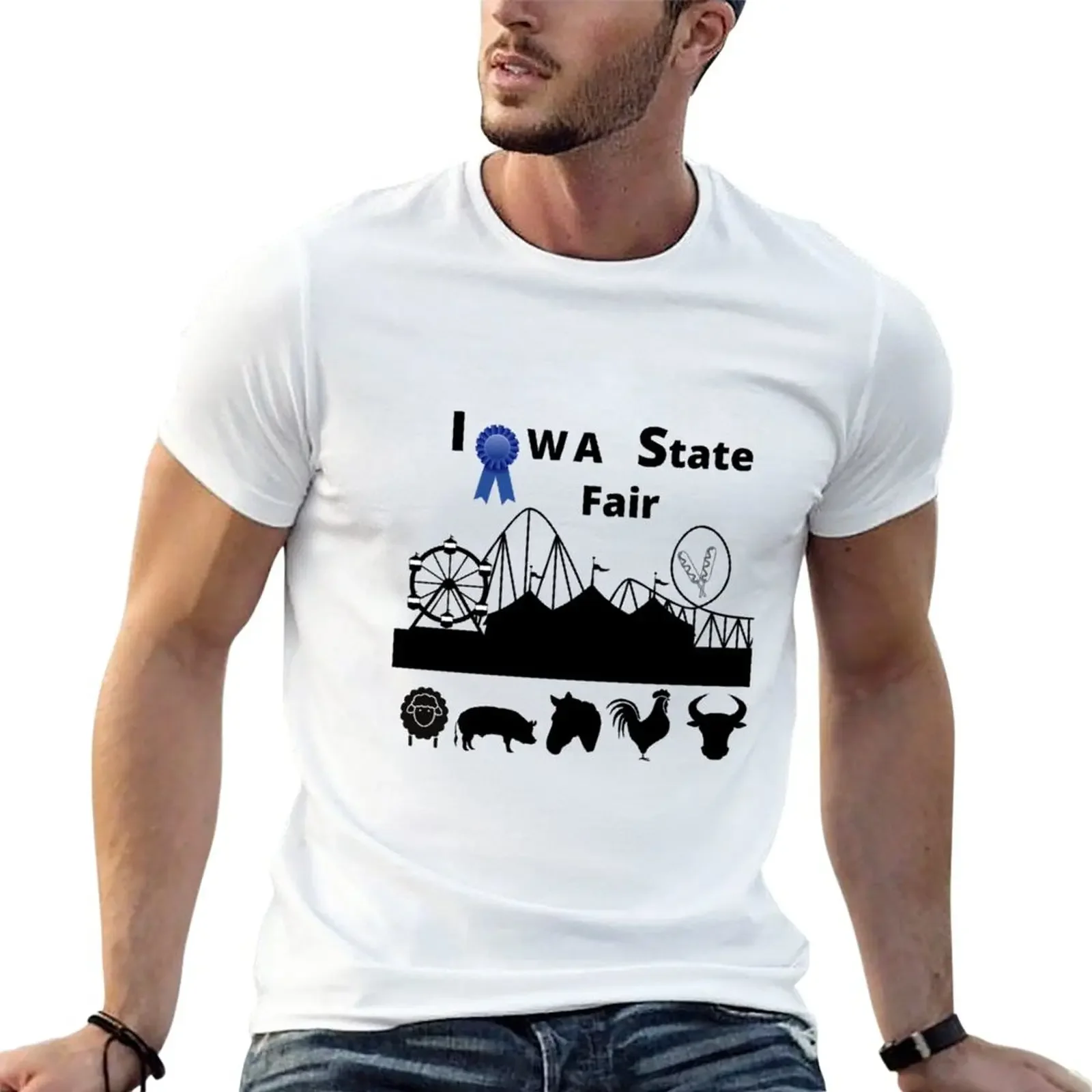 Iowa State Fair T-Shirt summer tops sweat T-shirt men