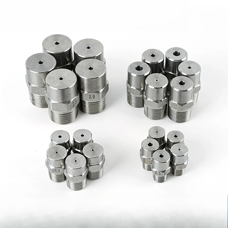 0 Degree Solid Stream Straight Nozzle SS Water Column Flushing Nozzle Column-shaped Spray Nozzle for High Pressure Cleaning