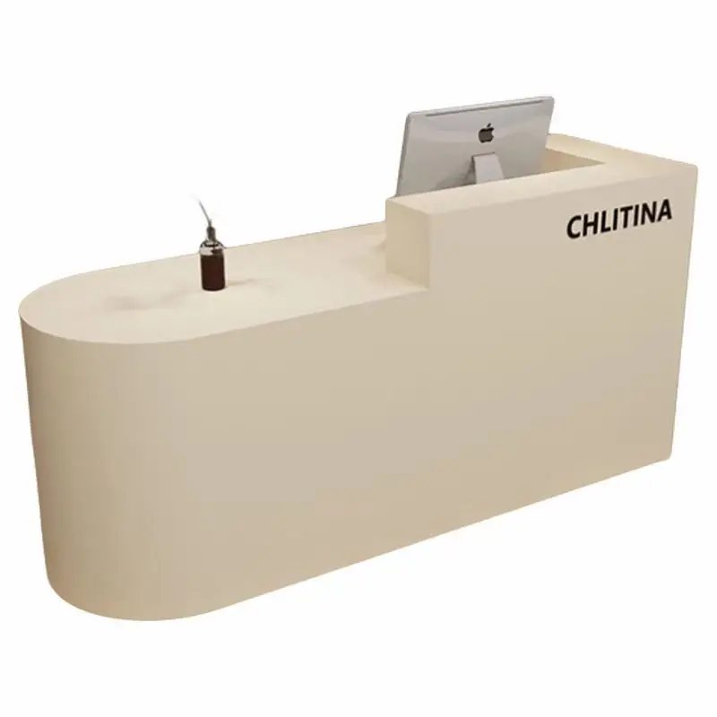 Cheap Business Reception Desk Display Trade Show Retractable Reception Desk Antique Bancone Per Negozio Office Furniture