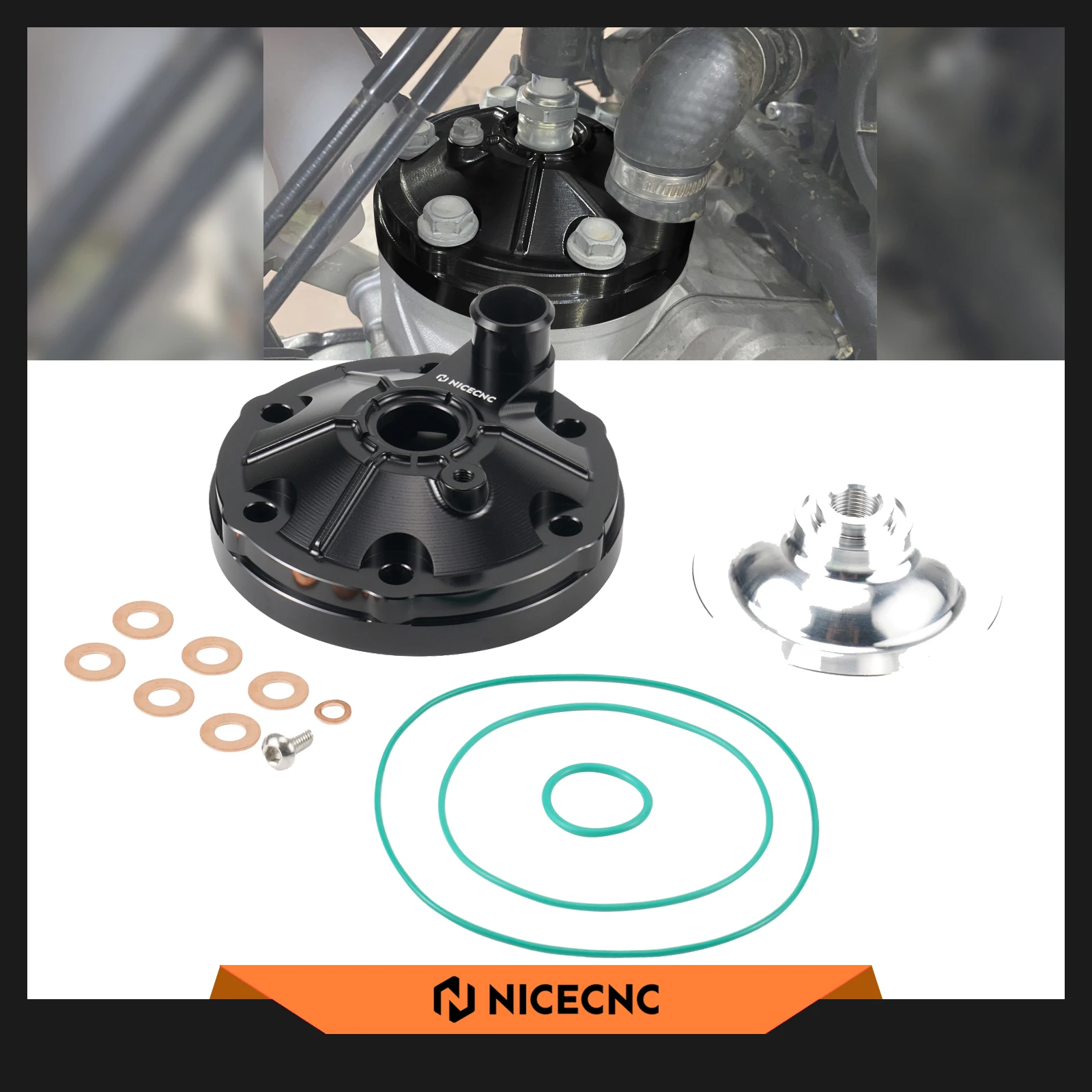 

NICECNC For 2025 2024 KTM EXC 250 Motorcycle Engine Cylinder Head Top End Guard Cover Kit For Husqvarna TE 250 GasGas EC 250