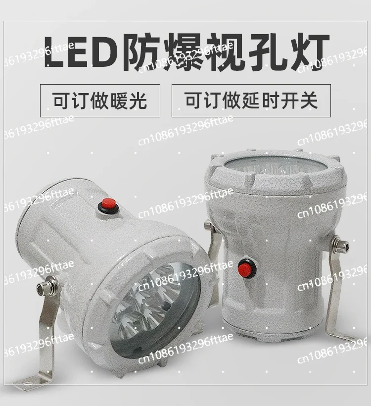 

LED Explosion-proof Sight Hole Light Reactor Sight Mirror Light BSD Spotlight 12v24V36V Chemical Factory Workshop