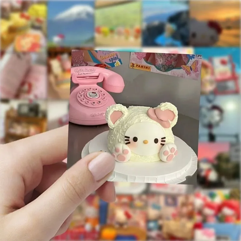 59/PCS Vintage Kawaii Apple Motorcycle Hello Kitty Sticker Suitable for Phone Case Laptop Luggage Decoration Cake Sticker Gift