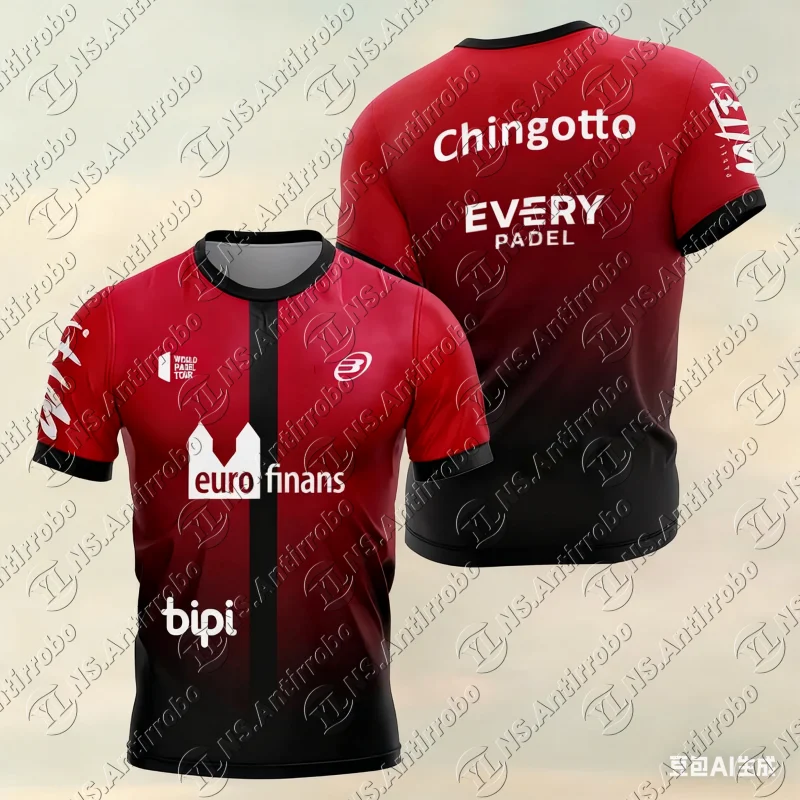 2025 summer new men's light outdoor tennis T-shirt Summer racquet men's sports T-shirt short sleeve round neck high quality new