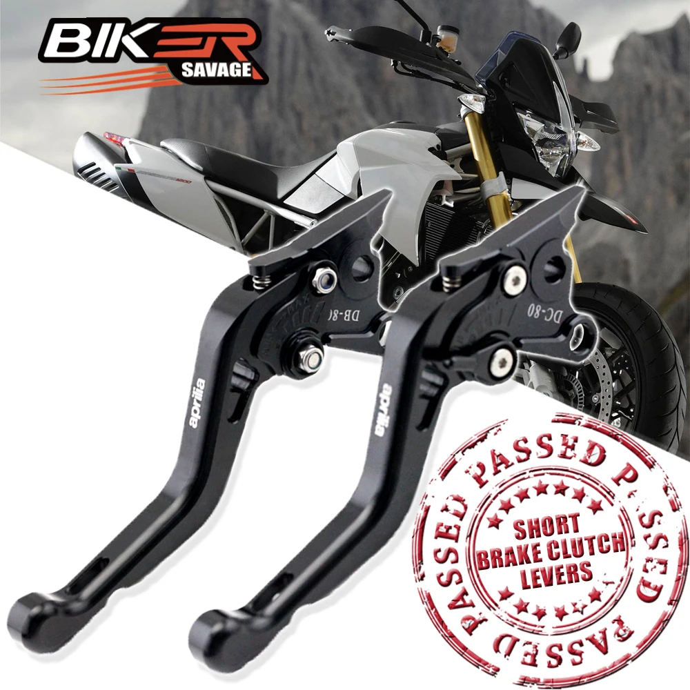 Short Brake & Clutch Levers Motorcycle Parts For Aprilia TUONO RSV SL 1000 Dorsoduro Caponord 1200 Accessories Moto CNC Products