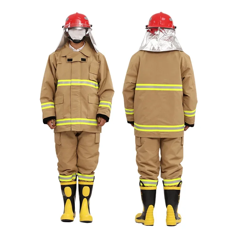 Yellow Fire Suit Aramid Rescue Yellow Rescue  Emergency Rescue Suit Fire Fighting Protective Suit