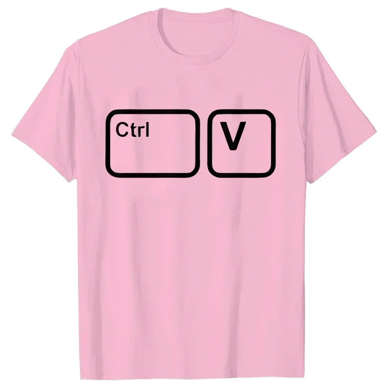 CTRL + C CTRL + V Family T-Shirt Father and Son Daughter Tshirts Funny Copy Paste Matching Family Oufits Tops Father\'s Dad Tees