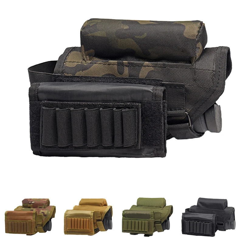 Tactical Outdoor Hunting Gun Check Rest Pouch Shell Cartridge Bag Oxford Accessories Pouch Cheek Shell Cartridges Holder