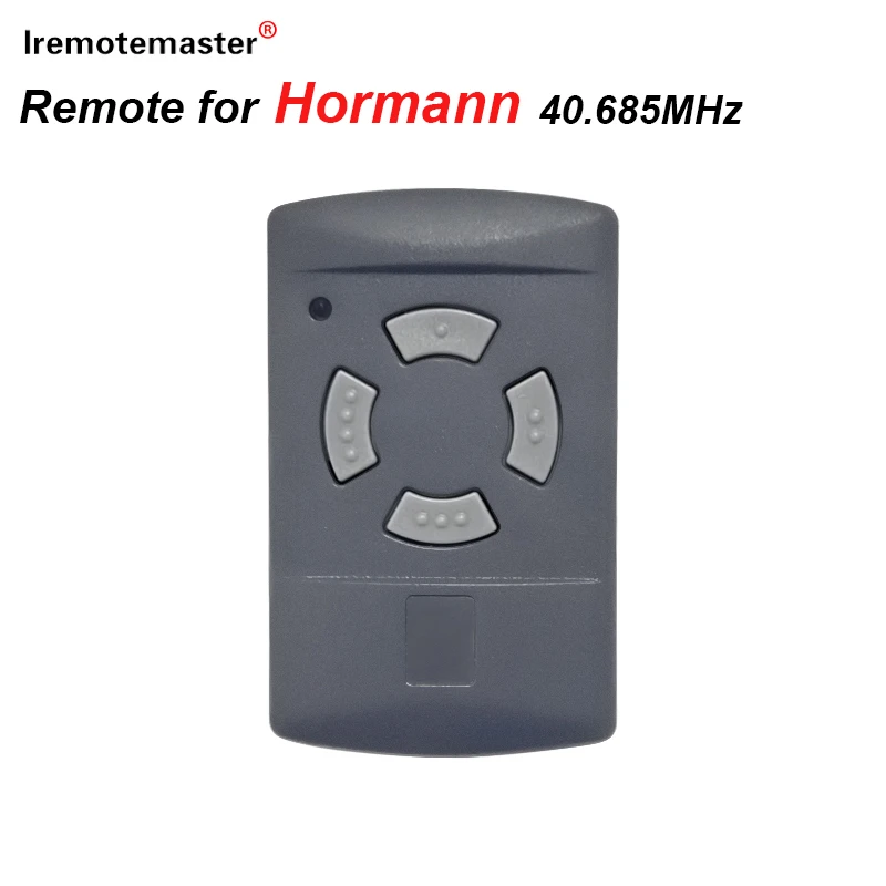 Mando a distancia para puerta de garaje Hormann, transmisor de botón gris, código fijo, abridores de comando de repuesto, 40.685MHZ, HSM2, HSM4, HSE2