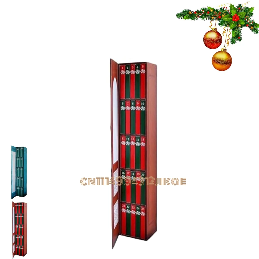 Christmas Book Ornament Advent Calendar 2026, Tiny/Mini Christmas Book Advent Calendar 2026, Small Bookshelf Miniature Library