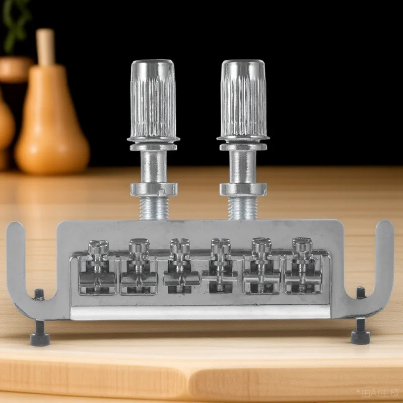 

Wraparound Saddle Tailpiece Combo For Style Electric Replacement Chrome Zinc Alloy Die-Cast Corrosion Resistant Easy Install