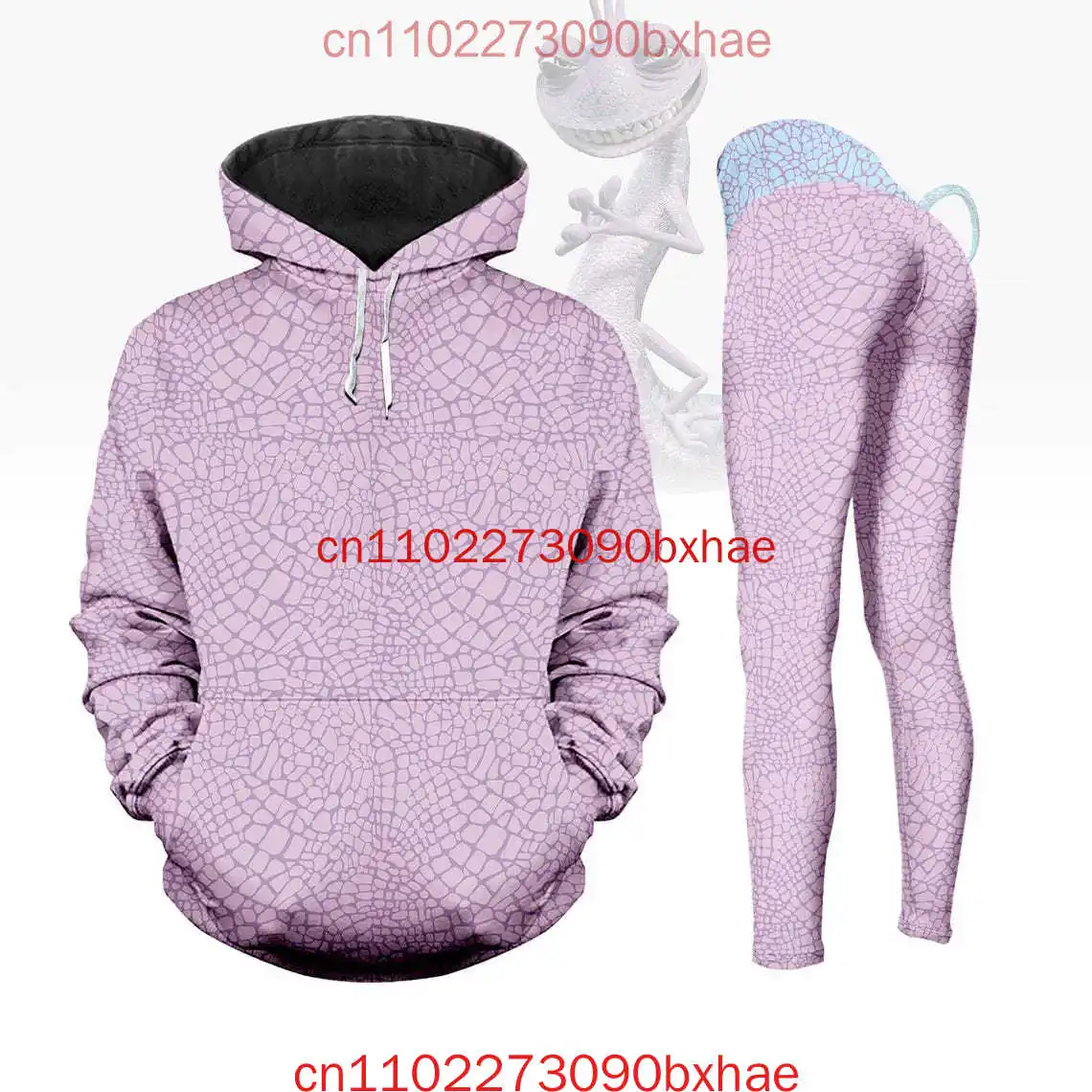 

Новинка 2026 года, костюм Randall, толстовка, леггинсы, комплект, 3D принт, ящерица, толстовка для косплея, Disney Monsters Inc, подарок для косплея, спортивный костюм на Хэллоуин