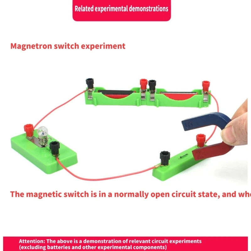 Magnetic Switch Tool Physics Electrical Equipment Accessories Science Experiment Kits for Classroom Science Experiments F19E
