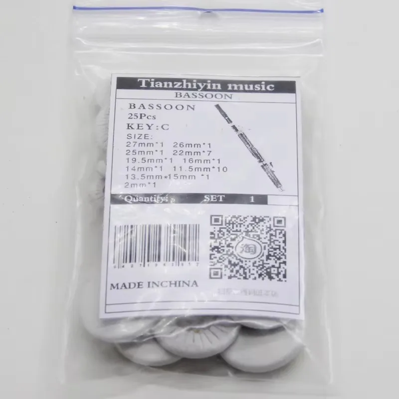 

Bassoon Pads Real Leather Excellent Quality Bassoon Parts for Instrument Maintenance And Repair