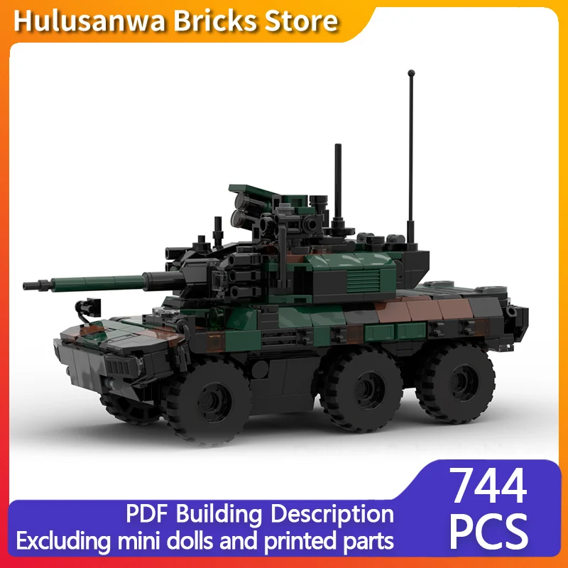 

Armored Combat Vehicle Model MOC Building Bricks War Equipment Modular Technology Gifts Holiday Assemble Children Toys Suit