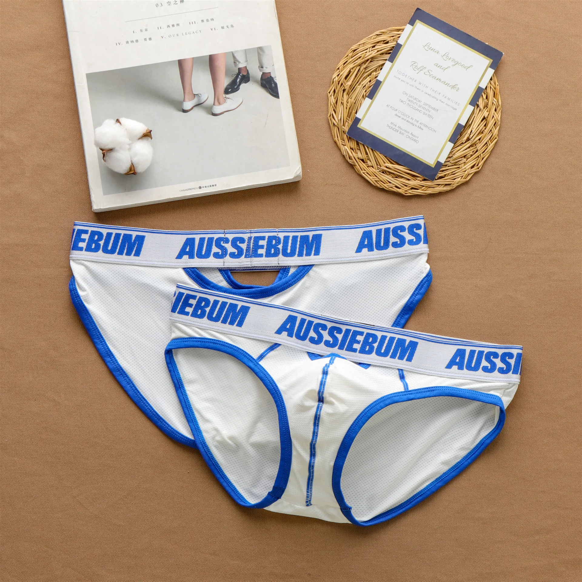 Men\'s front and back panties are comfortable and breathable Briefs aussie bum