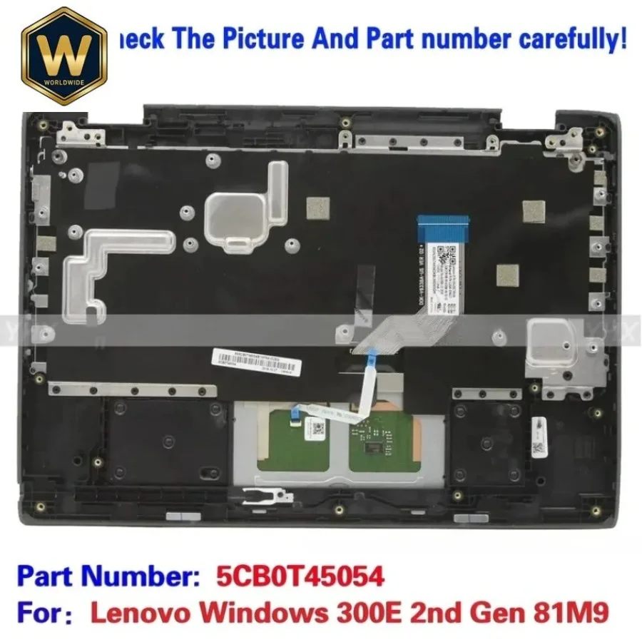 SX For Lenovo Windows 300E 2nd Gen 81M9 Palmrest + Keyboard + Touchpad 5CB0T45054