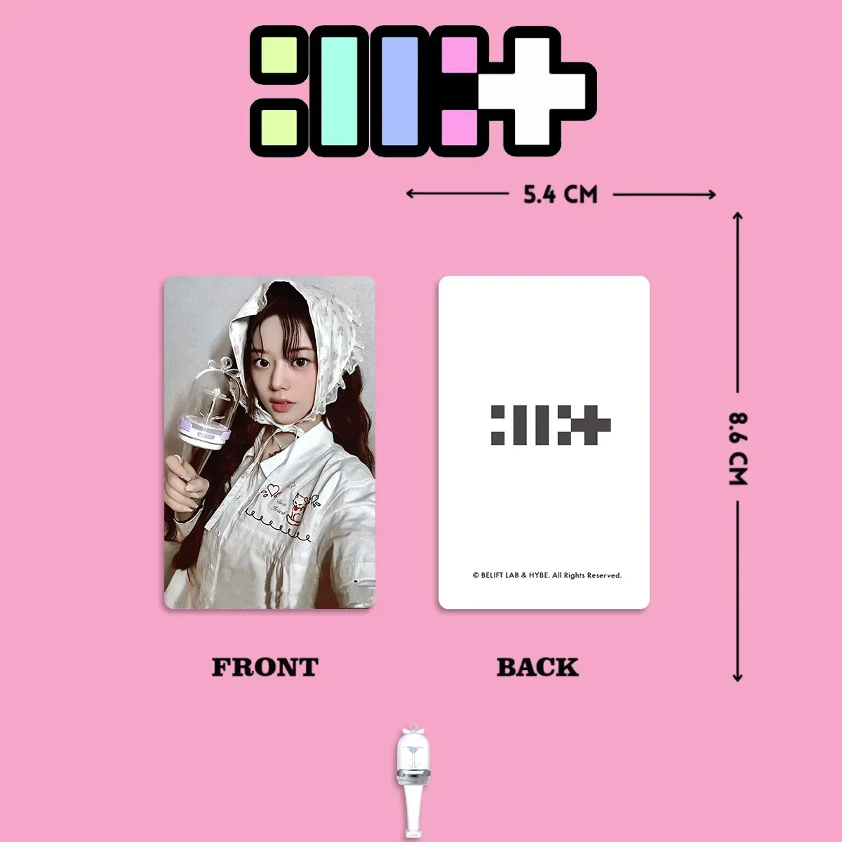 5pcs/Set KPOP ILLIT Lightstick Photocards YUNAH MINJU Selfie PhotoCard MOKA WONHEE IROHA GLLIT Fans Collection Gifts