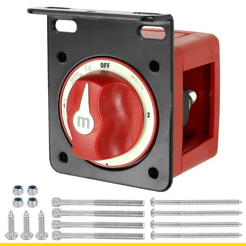 SZCH 12-48v 300A Automotive Battery Disconnect Control with Mounting Bracket for Motorhome Wiring Access, Parking Cutoff, and