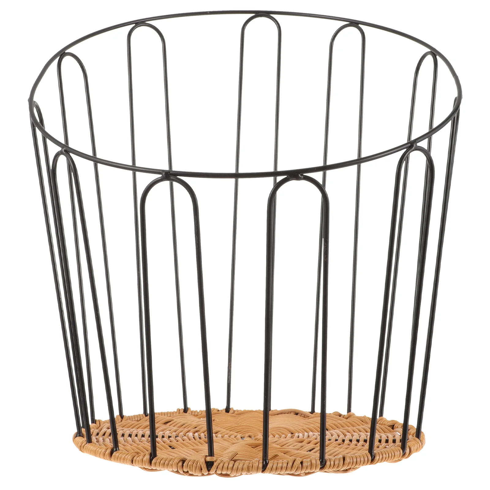 

Storage Basket Bread Vintage Woven Baskets for Serving European Style Metal Food