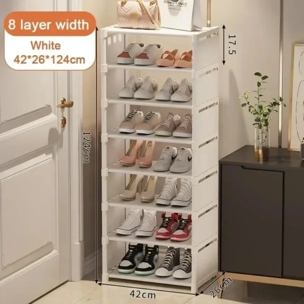 Shoe Rack Organizer Multiple Layers Space Saving Rack for Wall Corner Stackable Shelf Adjustable Saving Cabinet Shoes Shelf