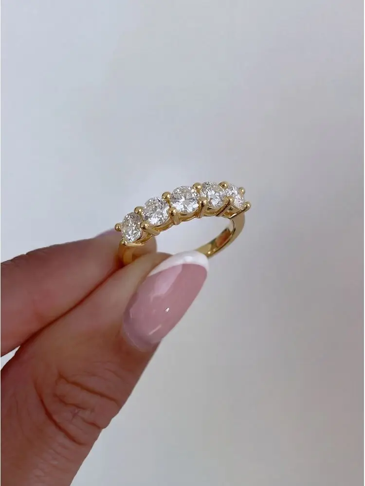 Women's 925 Sterling Silver Sparkling Classic Zircon Ring