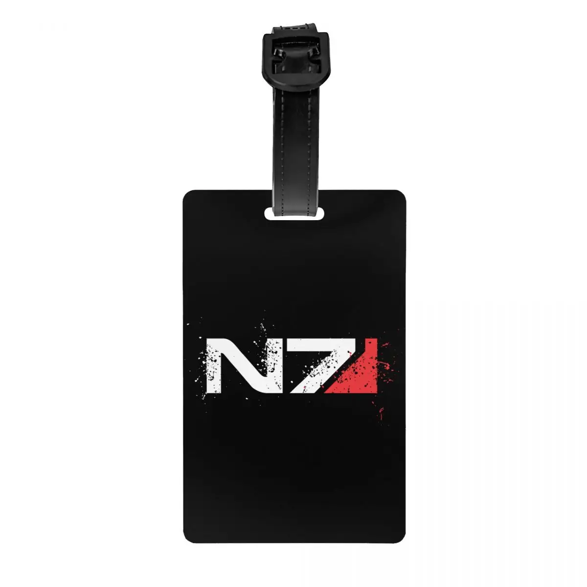 Custom Video Game Mass Effect N7 Luggage Tag Privacy Protection Alliance Military Baggage Tags Travel Bag Labels Suitcase