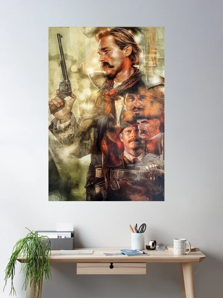 

Tombstone Movie Art Print Canvas Poster, Living Room Decor, Home Wall Picture