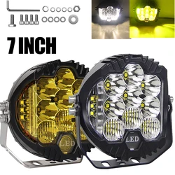 7inch LED Headlight Work Light for Jeep Truck ATV UTV Bar Spot Flood Combo Fog Lamp Offroad Driving LED Work Lamp 4x4 SUV