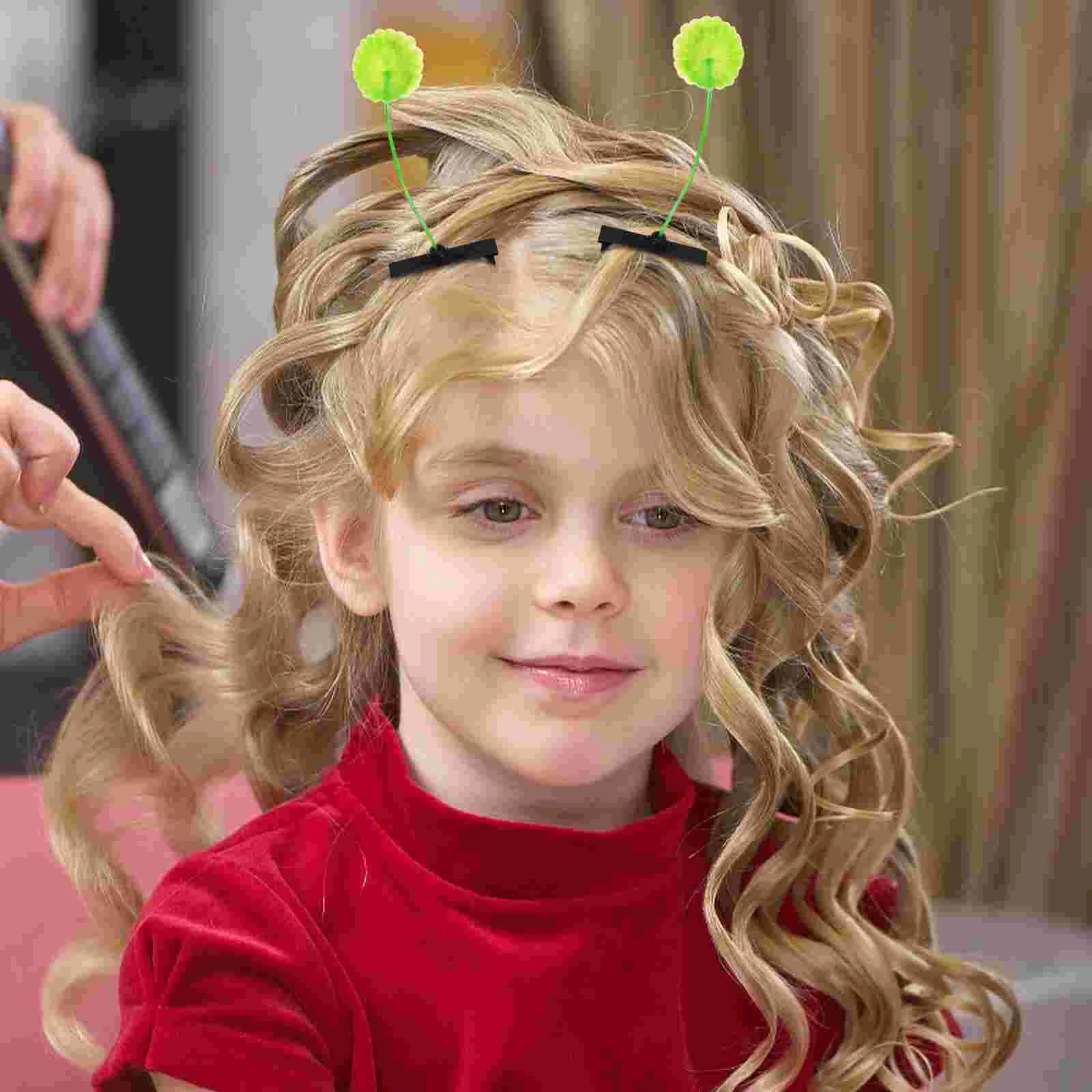 Hair Bow Grass Hairpin Kids Accessories for Girls Kawaii Clips Mini Child Large Thick