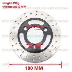 USERX Motorcycle ATV Accessories Universal 180mm Front and Rear Brake Discs ATV UTV Buggy Kart racing Four Wheel Bicycle