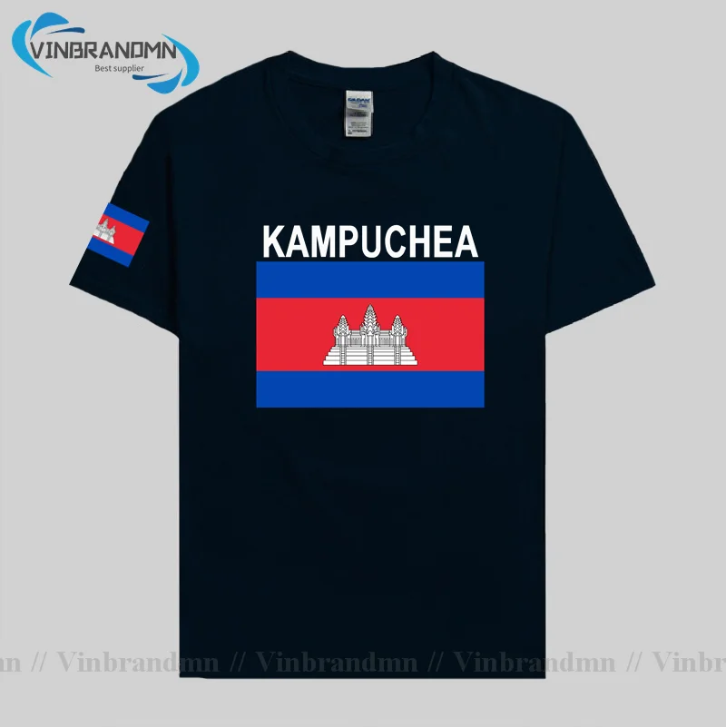 Cambodia Kampuchea men t shirt 2021 jerseys nation cotton tshirt tops t-shirt Short Sleeve country clothing KHM Cambodian Khmer