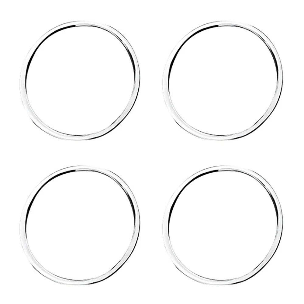 

4Pcs for Honda N-One 2021 Chrome Side Door Audio Speaker Cover Decorative Circle Ring Cover