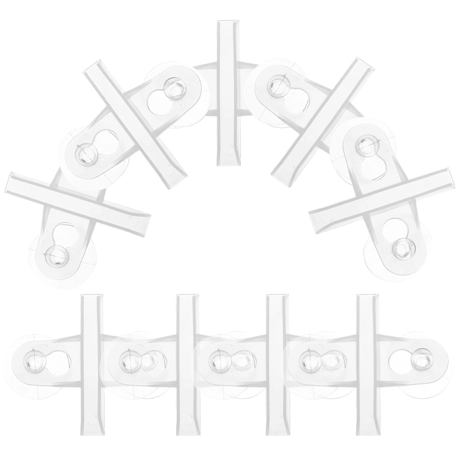 

12Pcs Aquarium Divider Clips with Suction Cup Durable Safe for Fish Effective Isolation Support Divider Clip for Aquarium