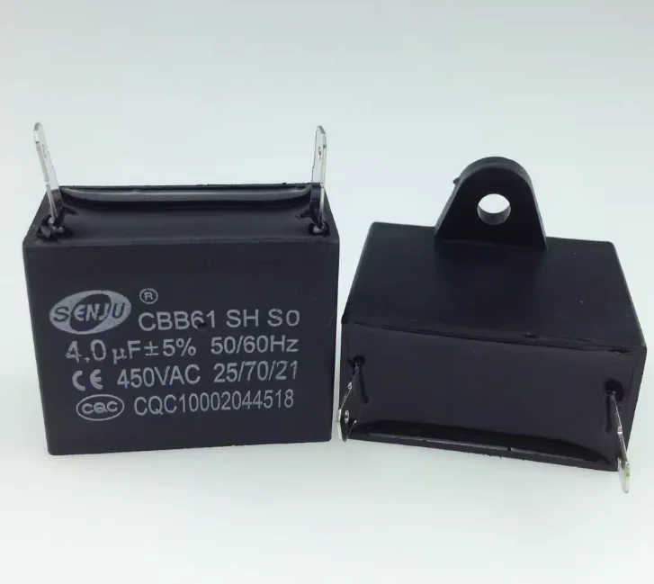 Original CBB61 fan starting capacitor two pin 450VAC 1/1.5/2/2.5/3/5/8/10/12/14UF