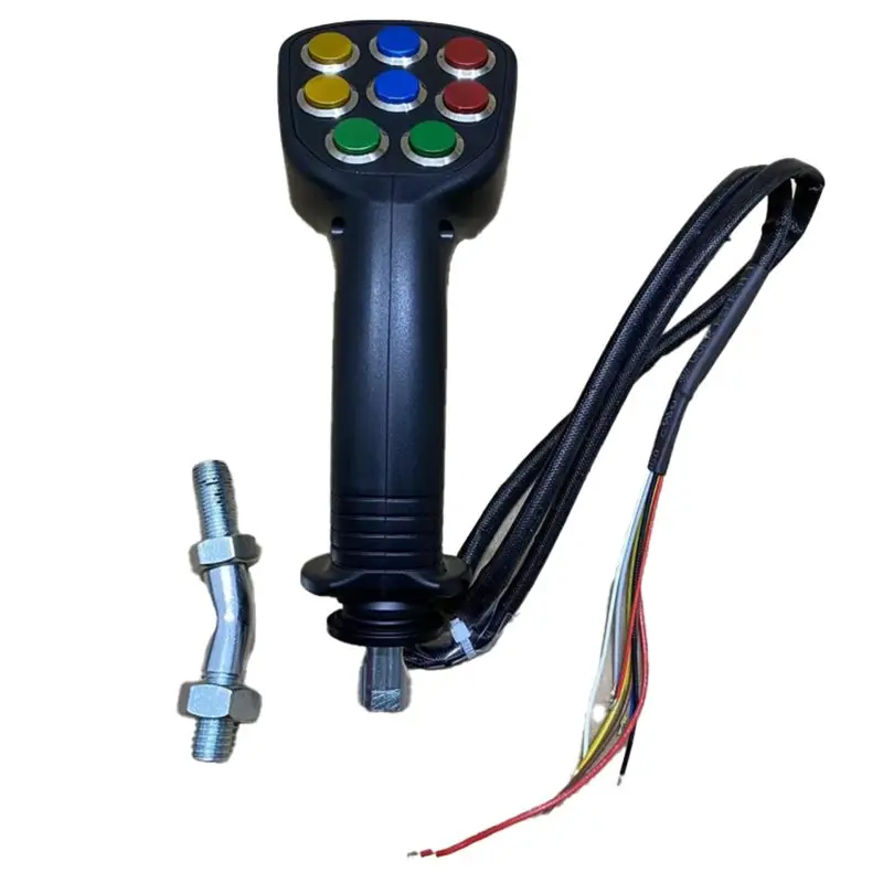 Electric Control 9 Button Joystick Handle Glue Gear For Excavator Parts Logging Iron Stone Tools Agricultural Harvester