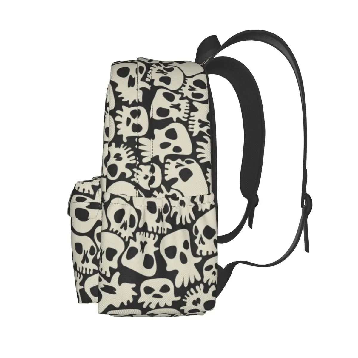 Skull Pattern Halloween Large Capacity Student Backpack Casual Fashion Schoolbag Knapsack Travel Daypack
