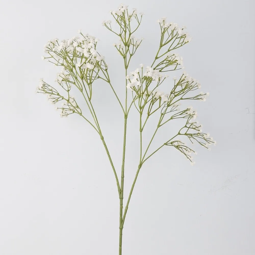 Real Touch Artificial Gypsophila Flower Branch Elegant Handmade Simulation Gypsophila Flower Floral Craft Art Plastic