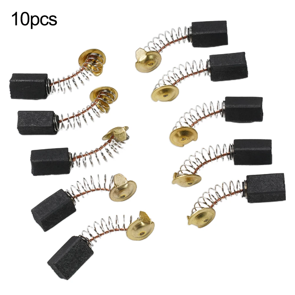10pcs Power Tool Carbon Brush Replaced Power Tool Parts Wear-Resistant Carbon Metal Power Tool Parts Wear-resistant
