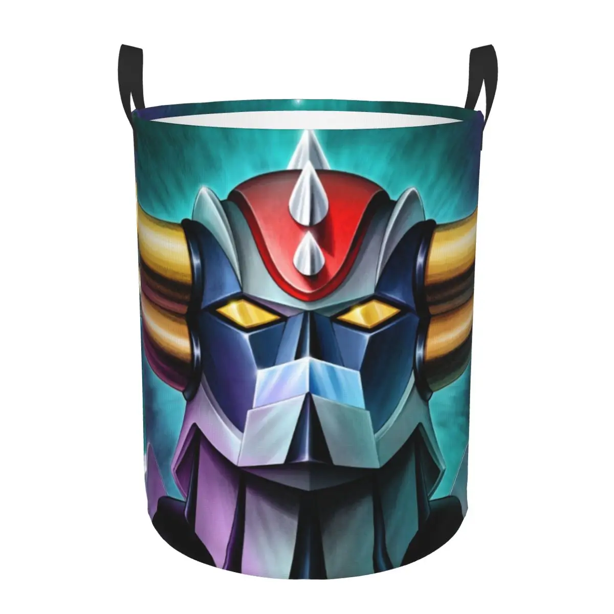 

Grendizer Goldrake UFO Robot Laundry Basket Collapsible Anime Manga Clothes Hamper for Nursery Kids Toys Storage Bag