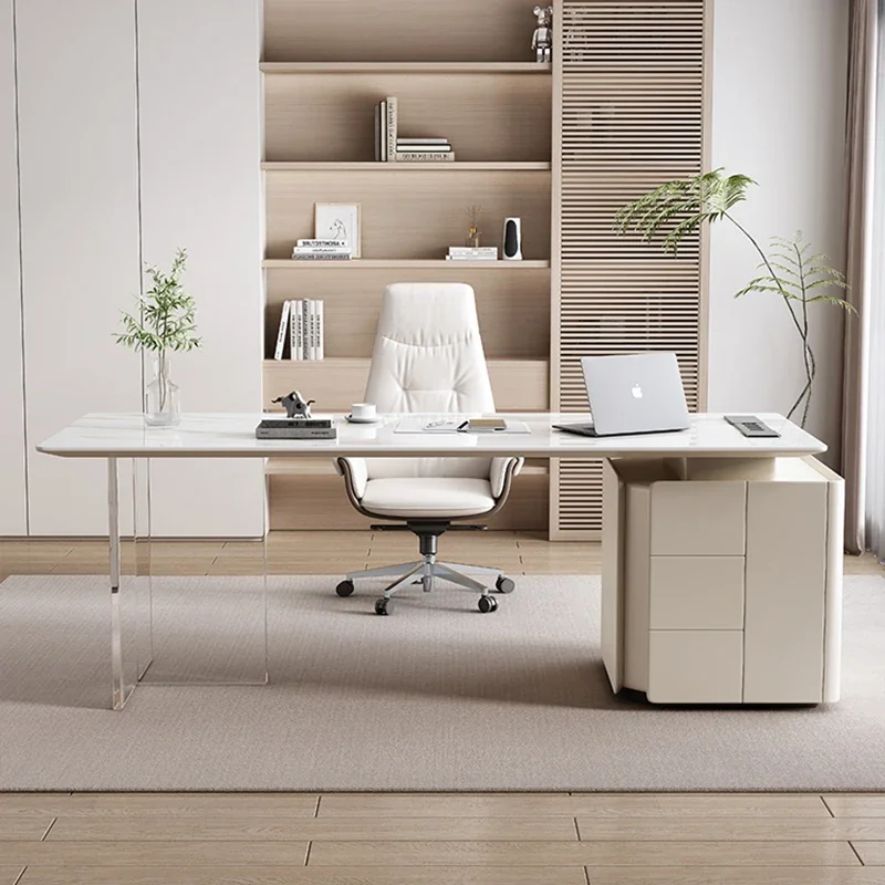 Unique Economic Conference Luxury Modern Luxury Aesthetic Originality Office Desks Executive Drawers Standing Office Furniture