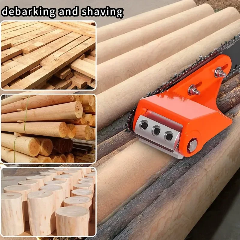 Chainsaw Chain Driven Log Debarker, Aluminum Housing With Cutter Shaft, Wood Log Peeling Machine For Wood Processing
